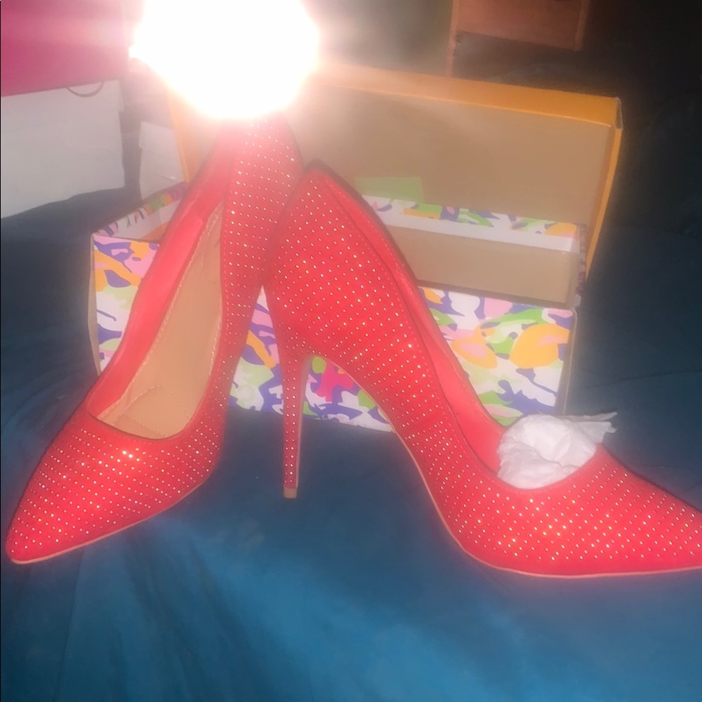 Elegant Red Stiletto Heels